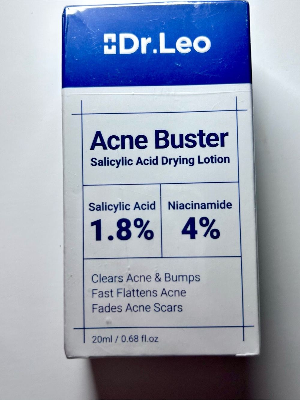 Dr. Leo Acne Buster Salicylic Acid Drying Lotion .68fl oz New Sealed